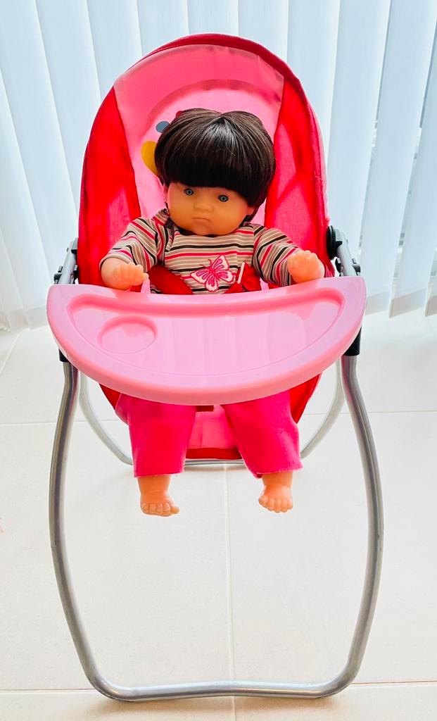 Maxi Cosy, stoel, poppenschommel, Kinderen en Baby's, Speelgoed | Poppen, Zo goed als nieuw, Overige typen, Ophalen of Verzenden