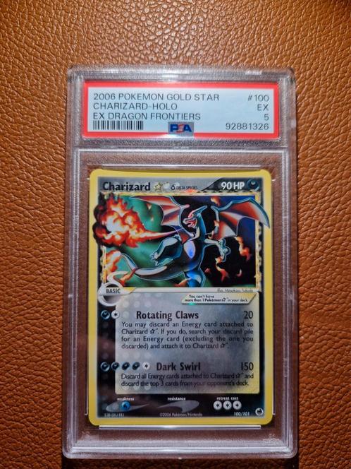 gold star charizard holo ex dragon frontiers psa 5 pokemon, Hobby & Loisirs créatifs, Jeux de cartes à collectionner | Pokémon