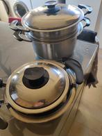 Vier amc kookpotten., Ophalen