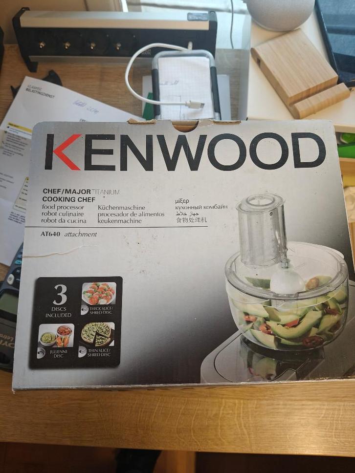 Kenwood Food Processor AT640 – Accessoire, Elektronische apparatuur, Keukenmixers, Nieuw, Minder dan 1 liter, 3 snelheden of meer