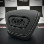 Housse airbag Audi, cuir, gris, coutures blanches, RS S, Autos : Divers, Tuning & Styling, Enlèvement ou Envoi
