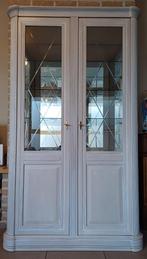 Vitrine kast in ceruse, met verlichting, Huis en Inrichting, Ophalen