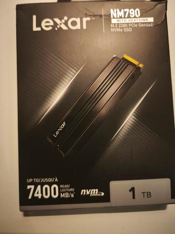 Lexar NM790 M.2... 1TB interne SSD met koellichaamPS5,

 beschikbaar voor biedingen
