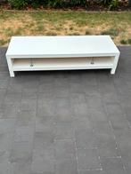 Strakke witte salontafel/tv meubel – modern en praktisch!, Ophalen, Gebruikt, 100 tot 150 cm, Minder dan 100 cm