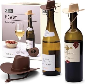 Cowboyhoed wijnkurken | set van 2 | Nieuw beschikbaar voor biedingen