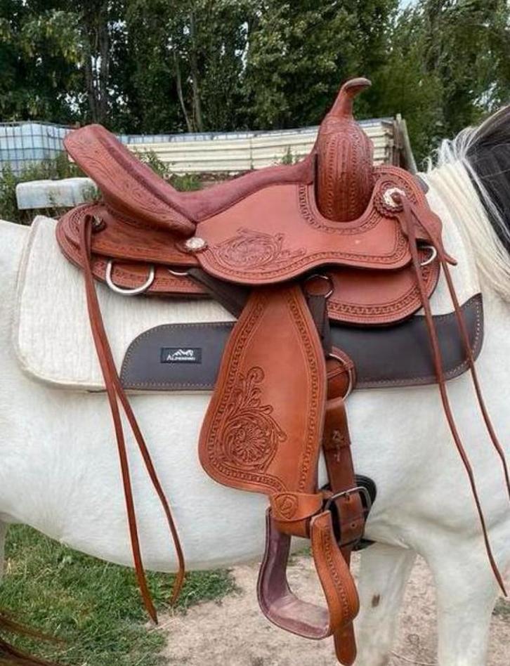 Edix Django Westernzadel, Dieren en Toebehoren, Paarden en Pony's | Zadels, Zo goed als nieuw, Western, Ophalen