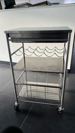 Roltafel voor keuken in roestvrij staal. IKEA, Huis en Inrichting, Ophalen, Gebruikt, 50 tot 100 cm, Minder dan 100 cm