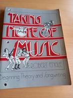 Taking Note of Music:Beginning Theory and Songwriting, Zo goed als nieuw, Ophalen, Overige onderwerpen