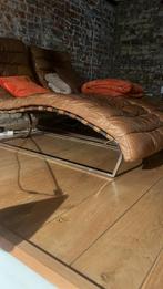 Set van 2 Oviedo design lederen lounge chairs, Huis en Inrichting, Ophalen, Zo goed als nieuw, Metaal