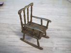 zeldzaam echt massieve geel koper schommel stoel, Antiek en Kunst, Ophalen of Verzenden, Koper