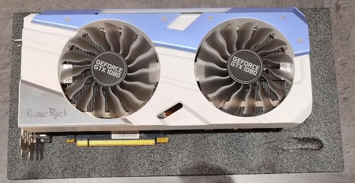 Nvidia Palit GameRock GTX 1080, Computers en Software, Videokaarten, Zo goed als nieuw, Nvidia, PCI-Express 3.0, GDDR5, HDMI, DisplayPort