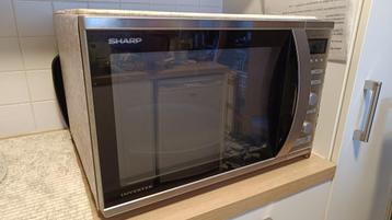 Micro-onde et four combiné - Sharp Inverter 941, Electroménager, Gril, Enlèvement ou Envoi, Utilisé, 45 à 60 cm