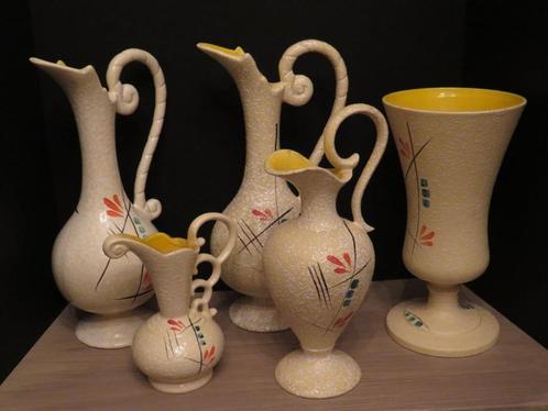 Ensemble de vases Bequet, Antiquités & Art, Antiquités | Céramique & Poterie, Enlèvement ou Envoi