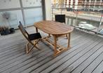 Tuinset 1 tafel, 6 klapstoelen, Ophalen of Verzenden, Zo goed als nieuw, Stoel, Tuinset
