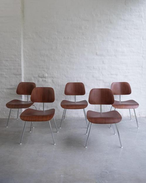 6 chaises DCM x Eames Knoll Vitra, Maison & Meubles, Chaises, Comme neuf, Bois, Enlèvement