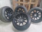 Axe wheels 4x100 + 4x108 met nwe banden, Auto-onderdelen, Ophalen, Gebruikt, 15 inch, Banden en Velgen