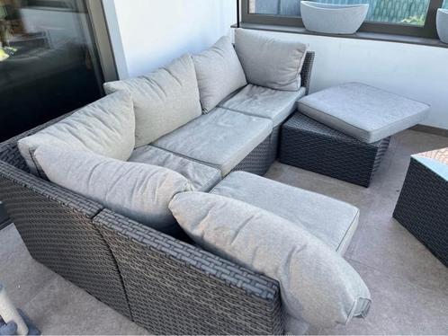 Salon de jardin + table basse, Tuin en Terras, Tuinsets en Loungesets, Zo goed als nieuw, Tuinset, 5 zitplaatsen, Ophalen