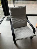 Poäng ikea stoel zwart met wasbaar kussen, Huis en Inrichting, Stoelen, Ophalen, Zwart, Zo goed als nieuw, Eén