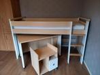 Kinderbed met buro en kastje, Comme neuf, Enlèvement, Une personne, Lit mezzanine