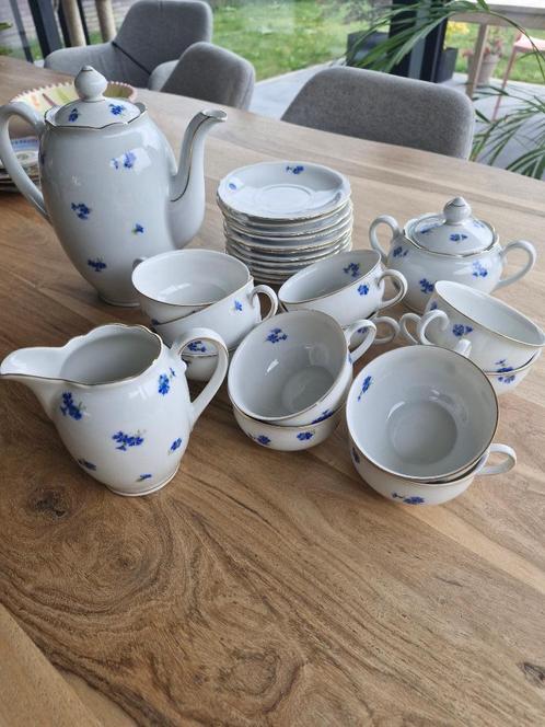 Antieken serviesset porselein, Antiek en Kunst, Antiek | Servies compleet, Ophalen of Verzenden