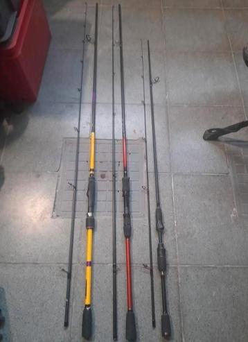Lot/set dropshot en jig hengels, molens, Enlèvement ou Envoi, Comme neuf, Moulinet
