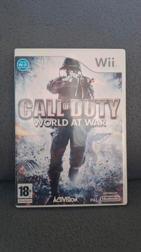 Call of duty at word wii + GIFT, Games en Spelcomputers, Games | Nintendo Wii, Zo goed als nieuw, Ophalen of Verzenden
