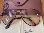 Vintage B&L Ray-Ban Aviator Leather 58 mm zonnebril A32, Ray-Ban, Ophalen of Verzenden, Bruin, Zonnebril