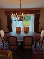 tafel en stoelen, Huis en Inrichting, Ophalen, Gebruikt, Ovaal