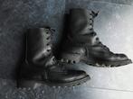 Zwarte lederen botten 40 (scouts,carnaval,gothic), Kleding | Dames, Ophalen of Verzenden, Zo goed als nieuw