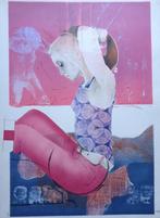 POL MARA / SENSUELE VROUW / KLEURLITHO / 74x54cm / SIG, Ophalen of Verzenden