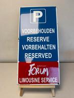 Limousine Parking emaille reclamebord, Verzamelen, Merken en Reclamevoorwerpen, Ophalen of Verzenden, Gebruikt, Reclamebord