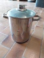 Inox Aspergekookpot, Huis en Inrichting, Keuken | Potten en Pannen, Ophalen of Verzenden, Zo goed als nieuw