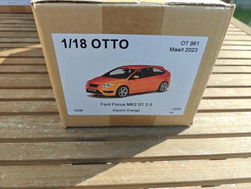 Otto OT961 Ford Focus Mk2 ST 2.5 Electric Orange 2006, Hobby en Vrije tijd, Modelauto's | 1:18, Nieuw, Auto, OttOMobile, Ophalen of Verzenden
