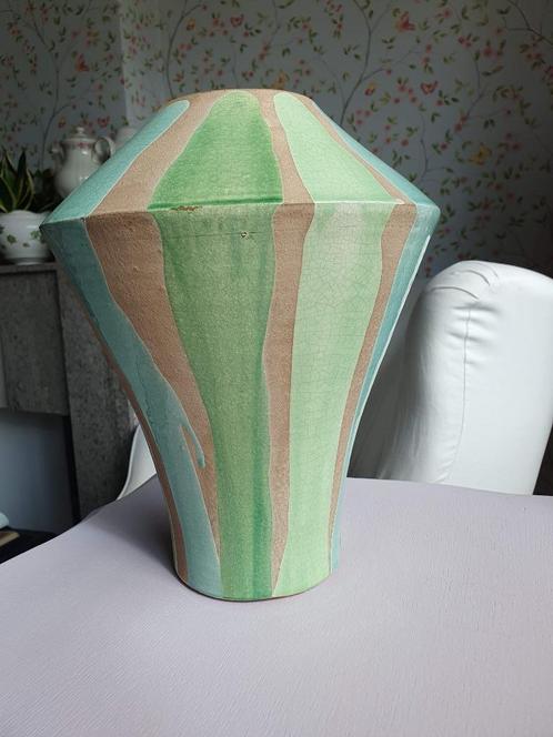 Vase en céramique verte - état neuf, Maison & Meubles, Accessoires pour la Maison | Vases, Vert, Enlèvement