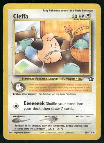 Cleffa 20/111 - Neo Genesis (Fair) beschikbaar voor biedingen