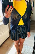 Marineblauwe gaatjesgilet, Kleding | Dames, Truien en Vesten, Maat 38/40 (M), Blauw, Ophalen of Verzenden, Zo goed als nieuw