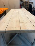 Massieve houten tafel, Tuin en Terras, Tuintafels, Ophalen, Aluminium