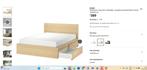 MALM BED IKEA, Ophalen, MALM IKEA, Gebruikt, Bruin
