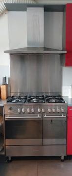 Cuisinière BORETTI maxi + crédence + hotte aspirante, Electroménager, Gaz, Enlèvement, Utilisé, Gril