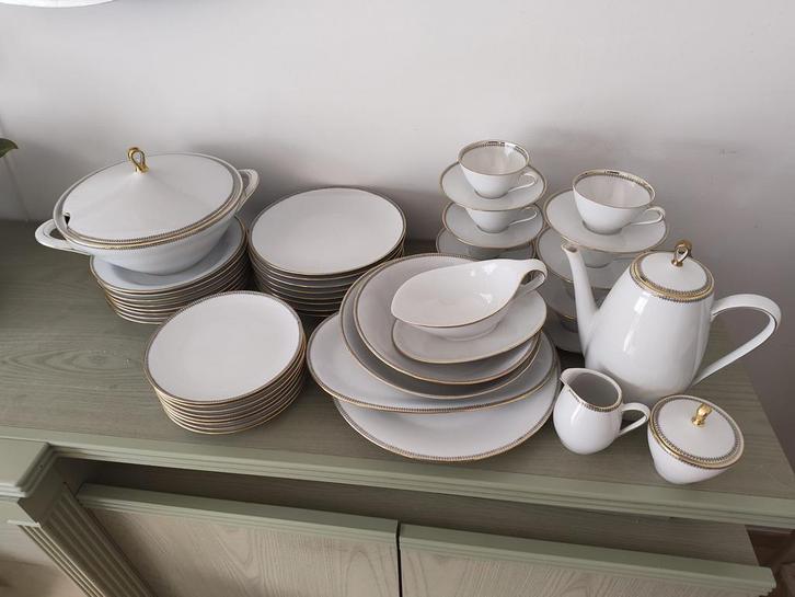 Vintage Winterling Bavaria servies – compleet – goudrand, Antiek en Kunst, Antiek | Servies compleet, Ophalen
