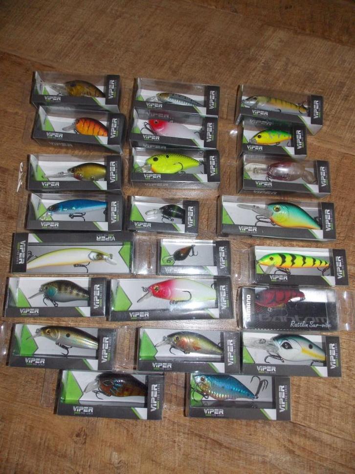 Pakket pluggen voor baars en snoekbaars, Watersport en Boten, Hengelsport | Roofvissen, Nieuw, Complete set, Ophalen of Verzenden
