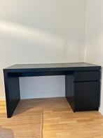 Bureau IKEA Malm Zwart, Enlèvement, Comme neuf, Bureau
