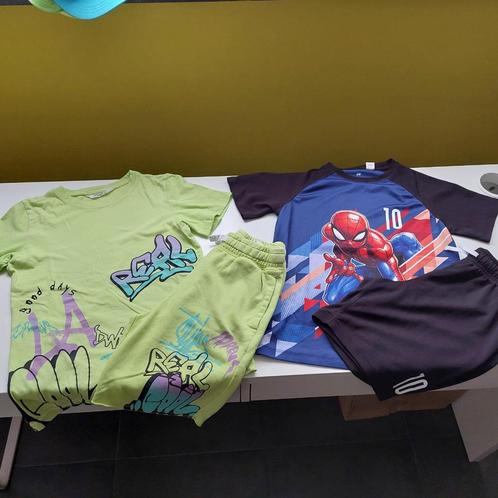 H&M zomersetjes jongen mt 134/140, Kinderen en Baby's, Kinderkleding | Maat 134, Gebruikt, Jongen, Setje, Ophalen of Verzenden