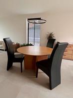 Ronde eettafel Jysk met 3 stoelen., Ophalen, Zo goed als nieuw