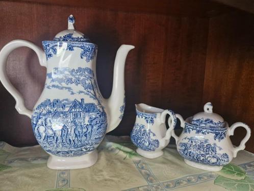 Myott's Country Life Blue servies, Antiek en Kunst, Antiek | Servies compleet, Ophalen