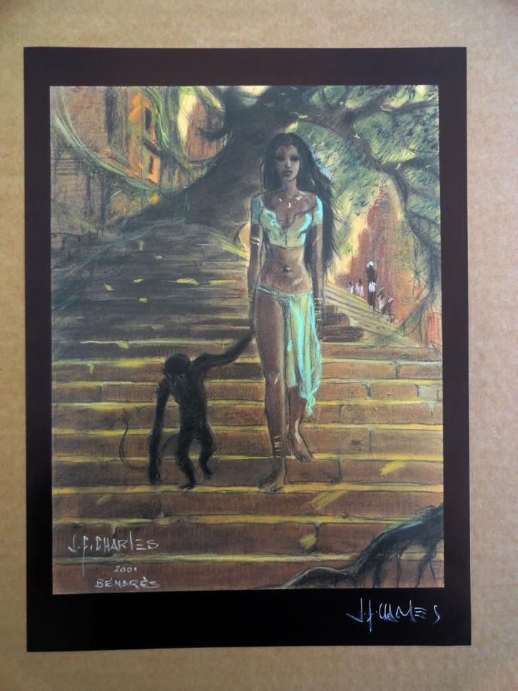 Ex-libris - India Dreams-Les marches du Temple -J.F. Charles, Boeken, Stripverhalen, Verzenden