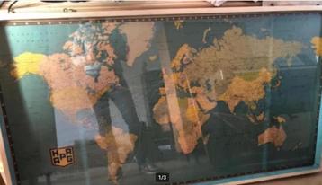 vintage kaart hamburg amerika line hapaG kaart. beschikbaar voor biedingen