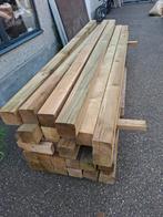Balken 300-420cm  12cm diameter, hout carport bouw,veranda, Ophalen, Zo goed als nieuw, Balken