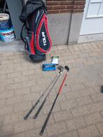 sac de golf avec 3 stick et 1 boite ball et 1 tige blanc, Ophalen of Verzenden, Zo goed als nieuw, Tas