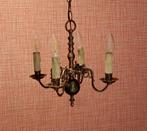 Antieke bronzen luster, 4 lichtpunten, Huis en Inrichting, Ophalen, Zo goed als nieuw
